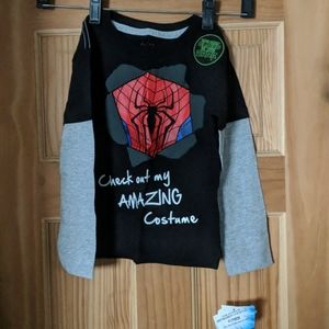 3T Spider-Man glow in the dark long sleeve shirt